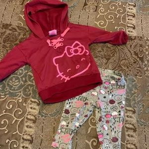 12 month Hello Kitty Hoodie Set